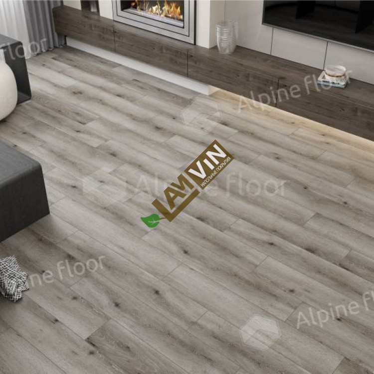 Ламинат Alpine Floor Дуб Бергамо LF100-09, класс 33, толщина 8 мм, серый