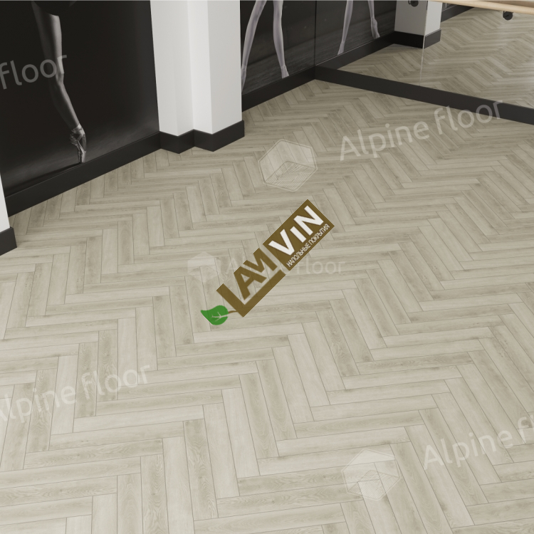 Ламинат Alpine Floor Дуб Монпелье LF102-6, класс 33, толщина 8 мм, бело-серый