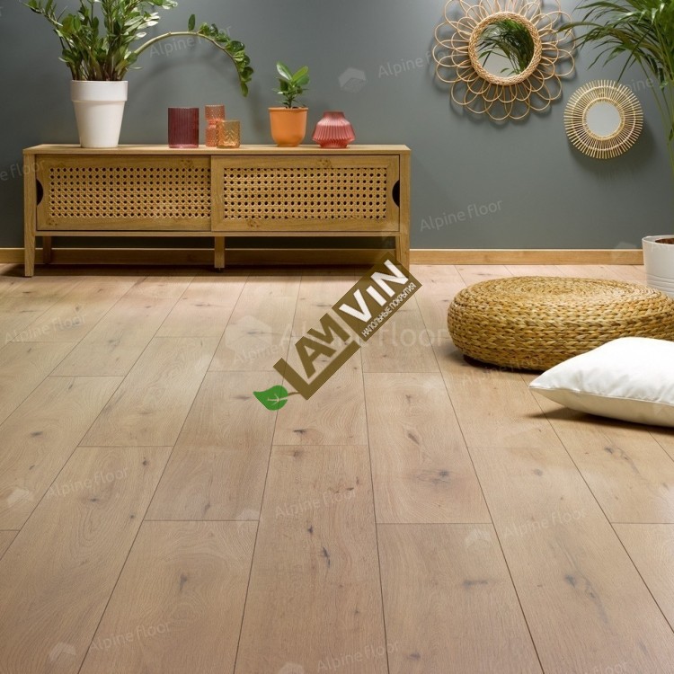 Ламинат Alpine Floor Patio Medium Fonio Oak 575, класс 33, толщина 8 мм, светло-коричневый
